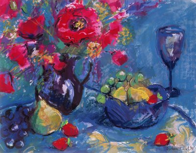 Still Life with Blue Glass, 1999 by Sylvia Paul